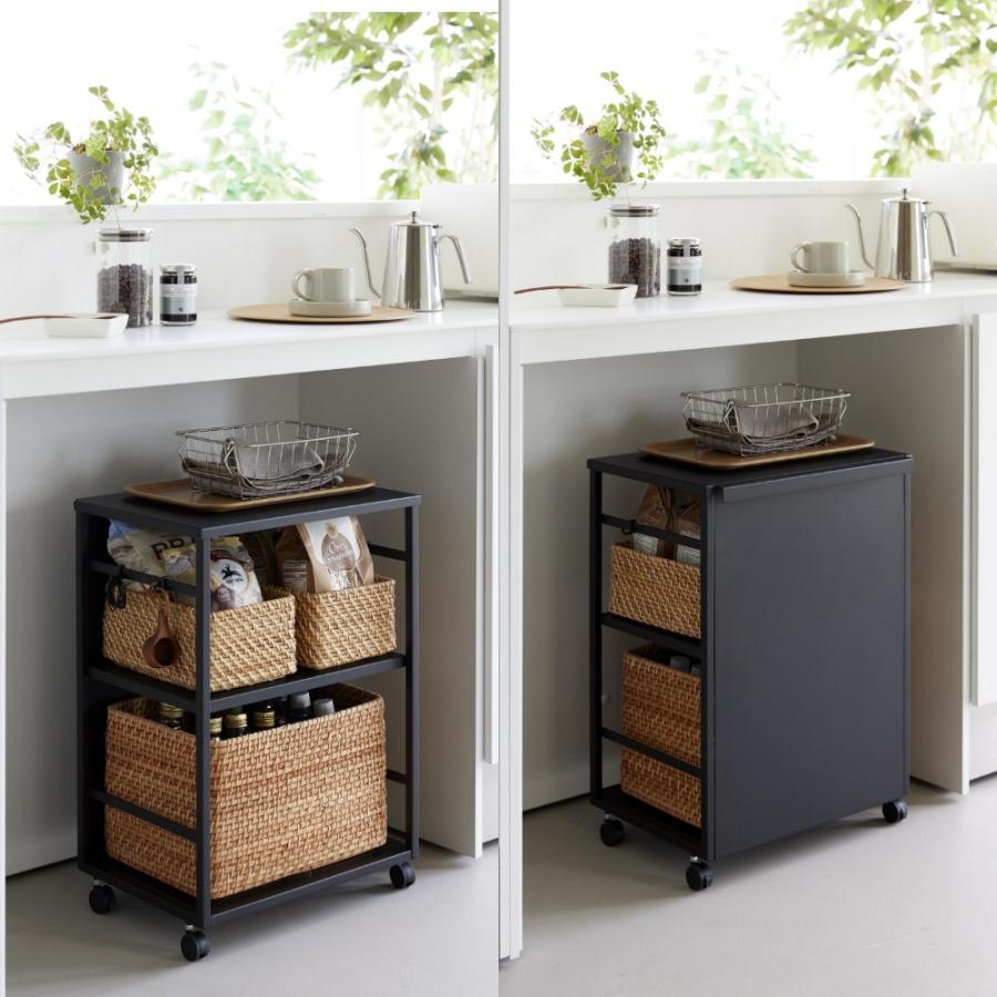 tower 山崎実業 目隠しワゴン 天板付き 8466 8467 : INSTORE イン