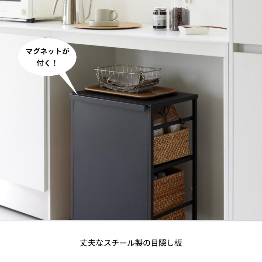 tower 山崎実業 目隠しワゴン 天板付き 8466 8467 父の日 : INSTORE