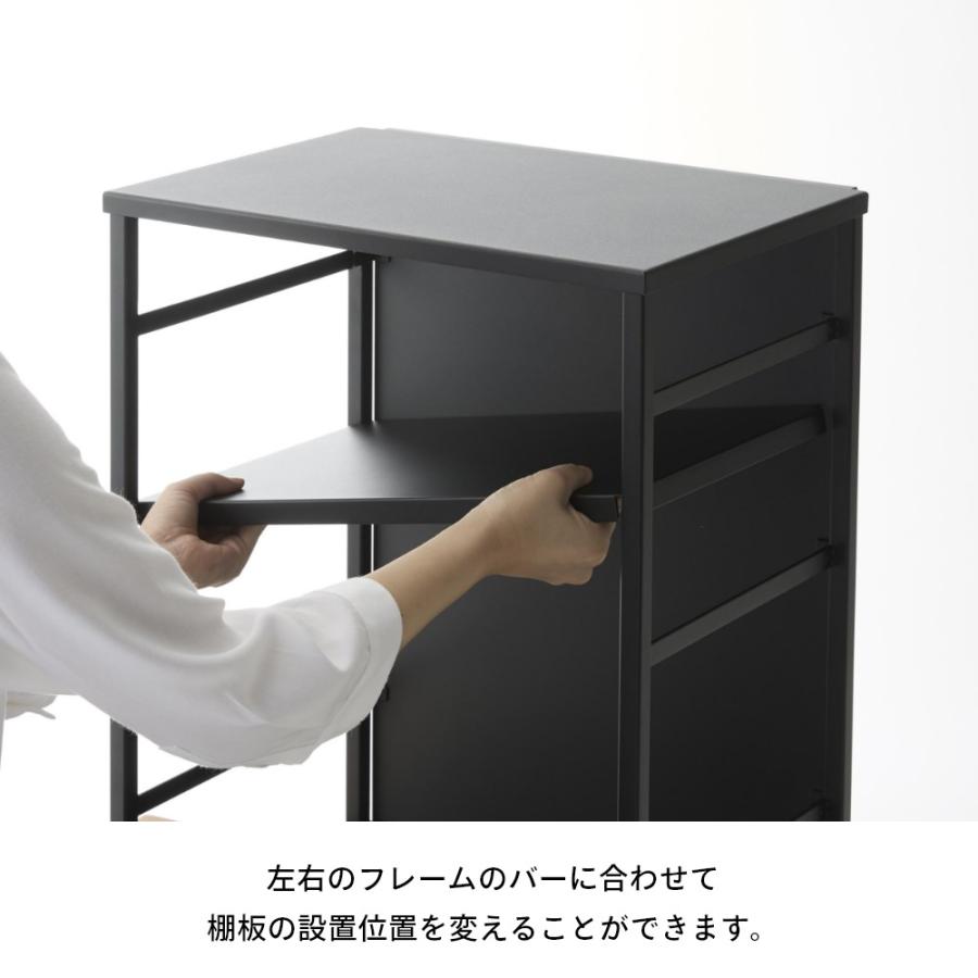 tower 山崎実業 目隠しワゴン 天板付き 8466 8467 : INSTORE イン