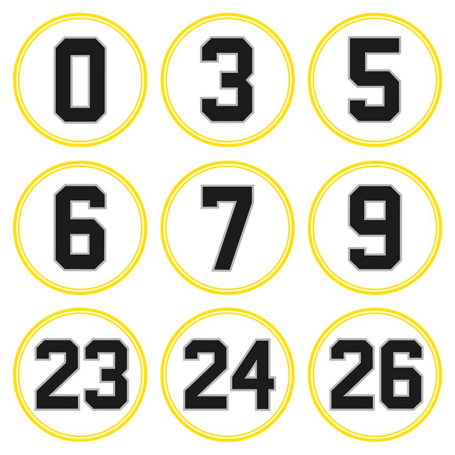 T0094】プロ野球背番号ステッカー ソフトバンクホークス風 パ・リーグ