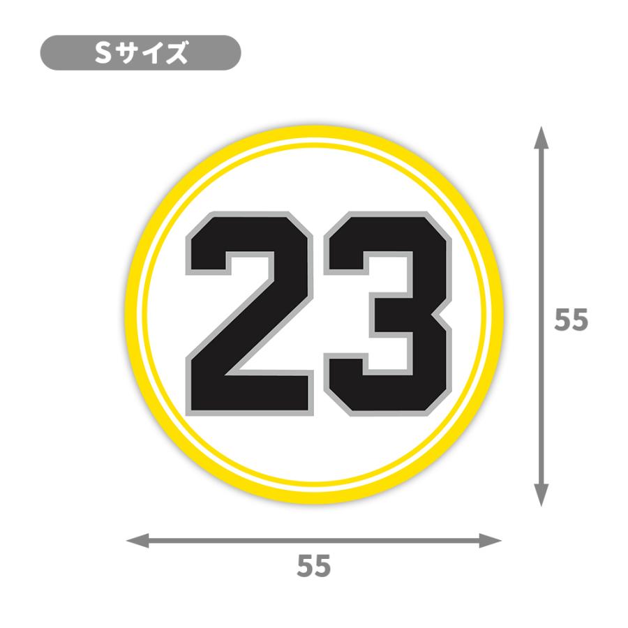 T0094】プロ野球背番号ステッカー ソフトバンクホークス風 パ・リーグ