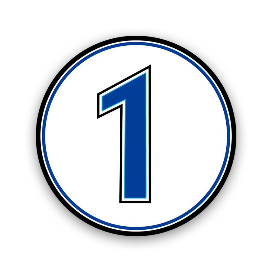 T0112】プロ野球背番号ステッカー 横浜DeNAベイスターズ風 セ・リーグ