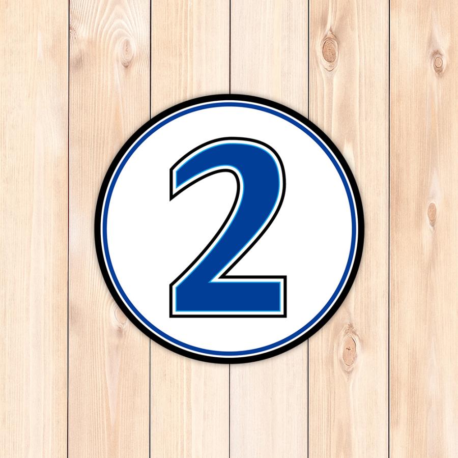 T0112】プロ野球背番号ステッカー 横浜DeNAベイスターズ風 セ・リーグ