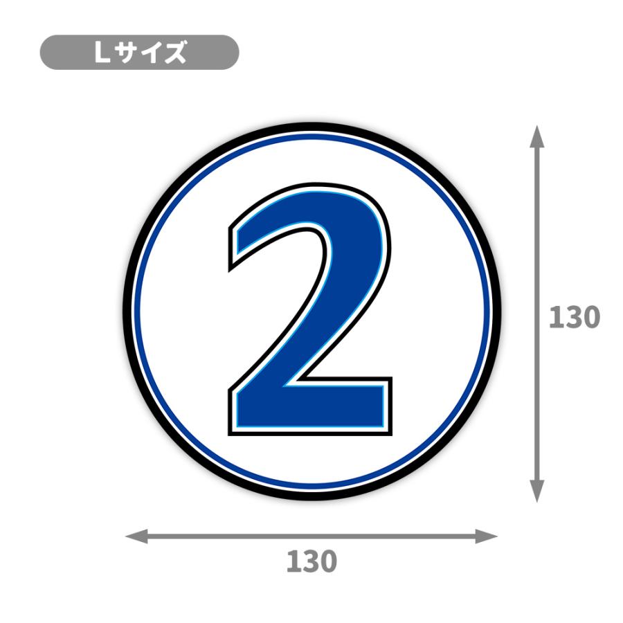 T0112】プロ野球背番号ステッカー 横浜DeNAベイスターズ風 セ・リーグ