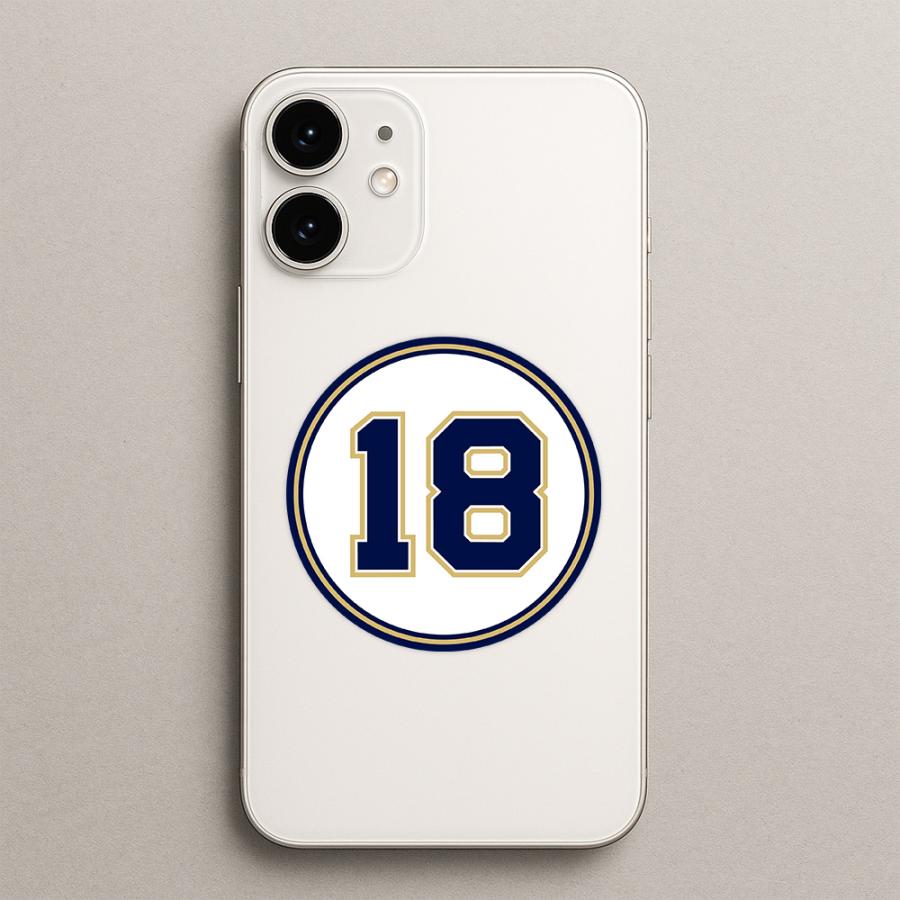 T0130】プロ野球背番号ステッカー オリックス・バファローズ風 壁に