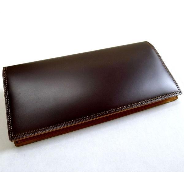 コードバン メンズ サイフ 長財布（小銭入れ付き） ブラウン 札入れ サイフ ウォレット 馬革 CORDOVAN （送料・代引無料） | 