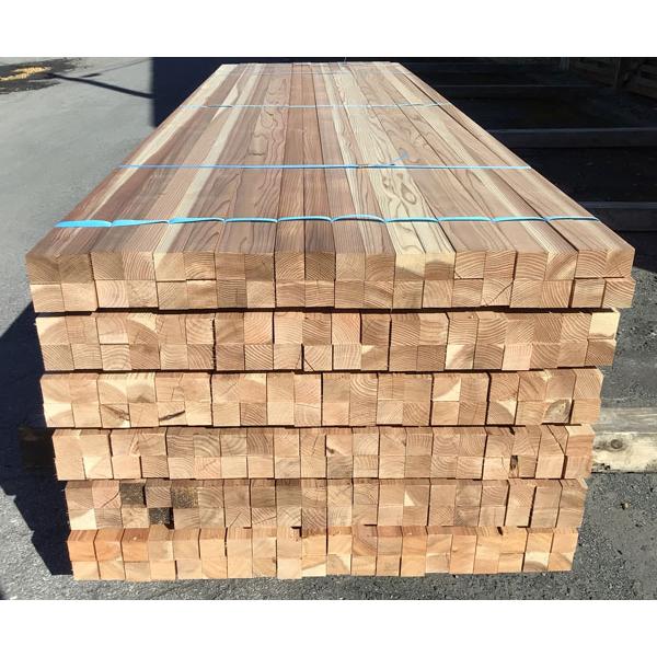 杉垂木材 3000×45×45ミリ 4本入/ケース 節あり 人工乾燥材【宅配便出荷 