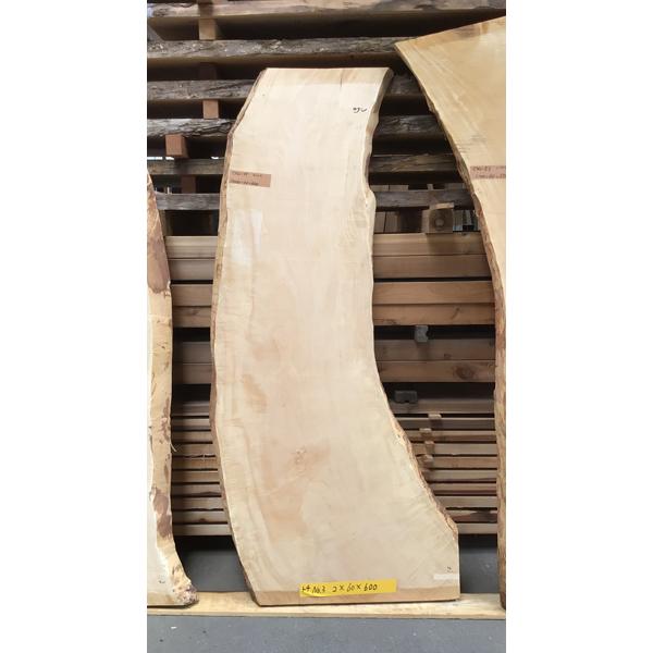 トチノキ 耳付き 無垢天板 2000×60×600ミリ NO.3【全国配送不可 トチノキ 耳付き 無垢天板 2000×60×600ミリ NO.3【全国配送不可