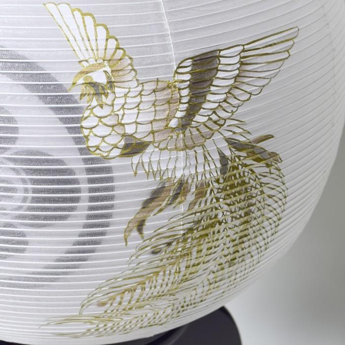 盆提灯 黒檀調 鳳凰 10号 家紋入 家紋入れ料金込み_2
