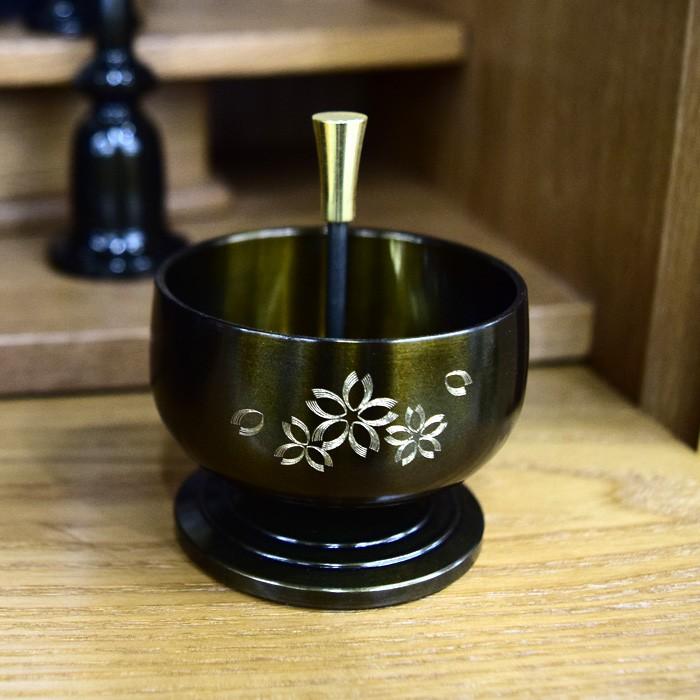 豆りん りん棒セット 桜彫金いり : 稲葉仏壇店 Yahoo!店 - 通販 