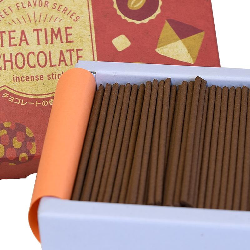 線香 ミニ寸 TEA TIME CHOCOLATE チョコの香りのお香 丸叶むらた