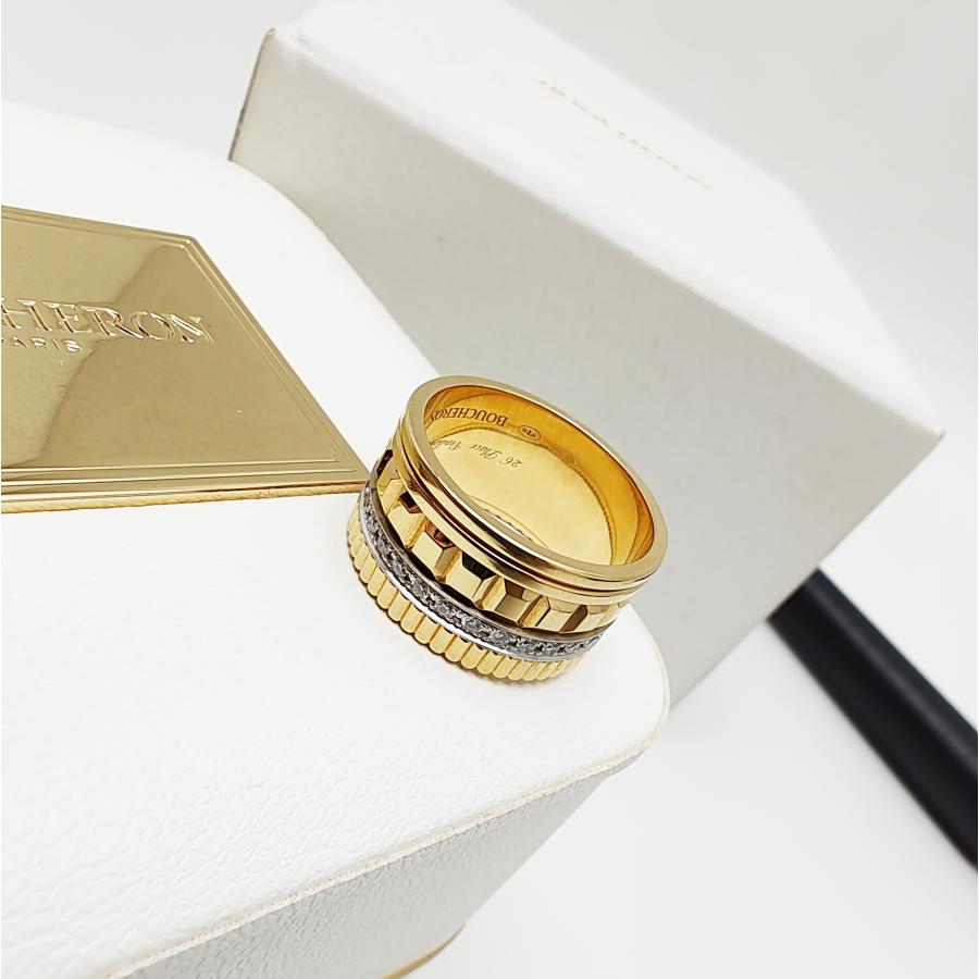 【中古品】 ブシュロン キャトル ラディアント リング ラージ 65 約24号 18K ダイヤモンド JRG01987 :BOUCH:稲毛質店 ...