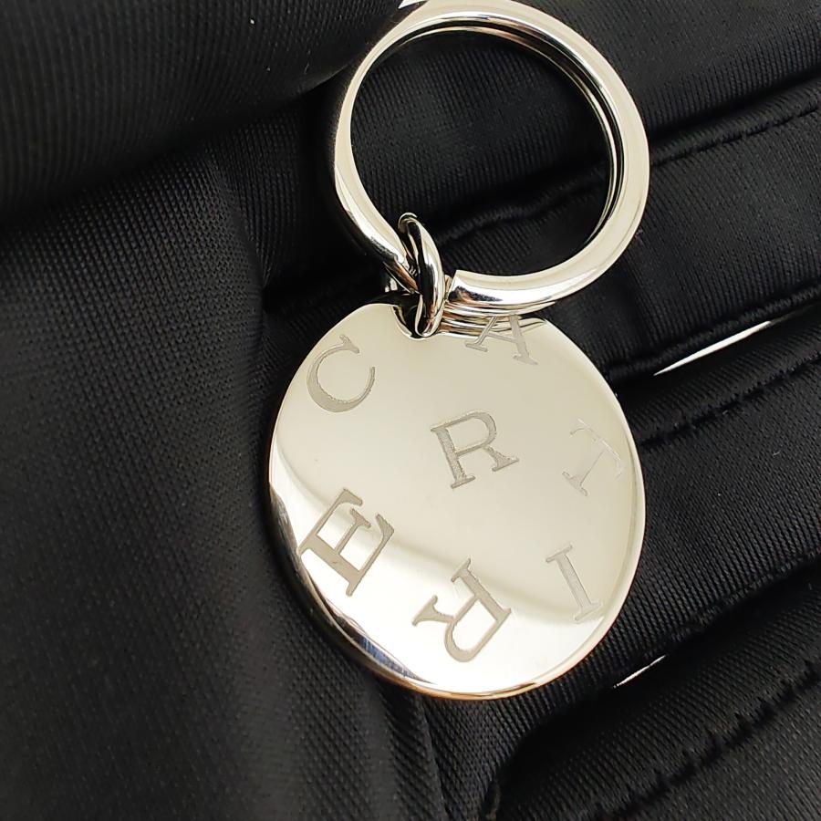 Cartier（カルティエ） 中古品 キーリング ロゴプレート シルバー