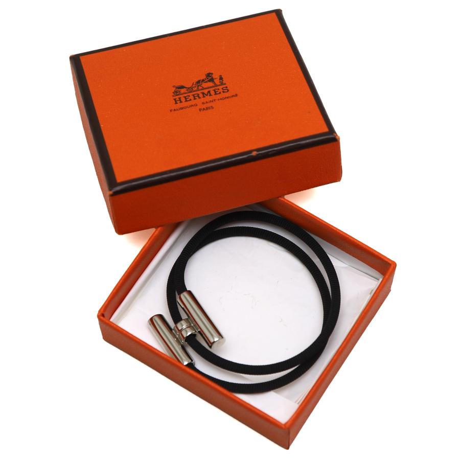 HERMES（エルメス） 中古品 トゥルニ トレッセ ブレスレット ブラック