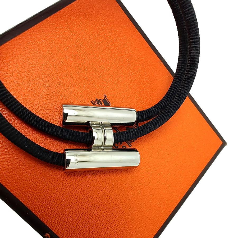 HERMES（エルメス） 中古品 トゥルニ トレッセ ブレスレット ブラック