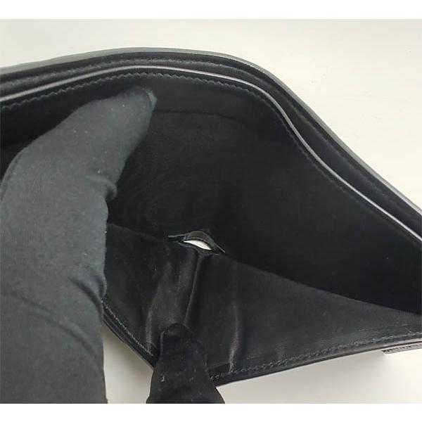 SAINT LAURENT 中古品 サンローランパリ 二つ折り財布 クロコ型 SAINT LAURENT 中古品 サンローランパリ 二つ折り財布 クロコ型