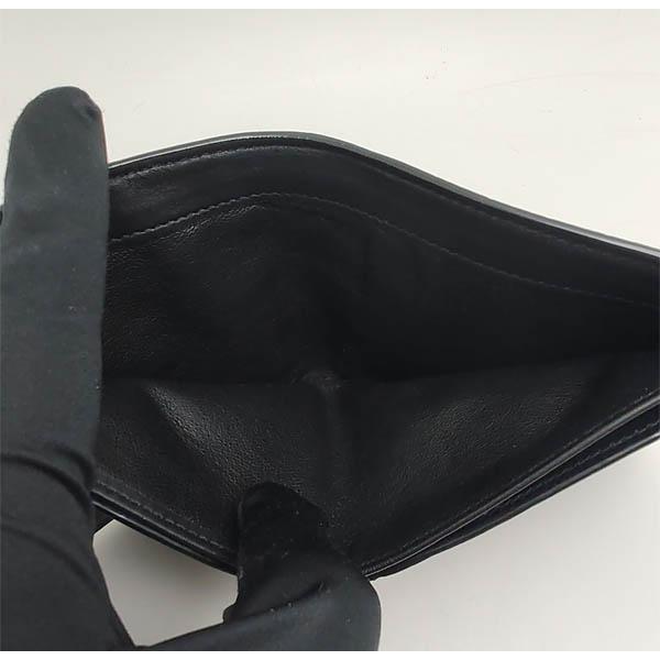 SAINT LAURENT 中古品 サンローランパリ 二つ折り財布 クロコ型 SAINT LAURENT 中古品 サンローランパリ 二つ折り財布 クロコ型