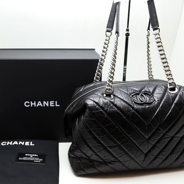 CHANELチェーンショルダーバッグ ブラックレザー 楽天市場】【バッグ】CHANEL シャネル ワイルドステッチ