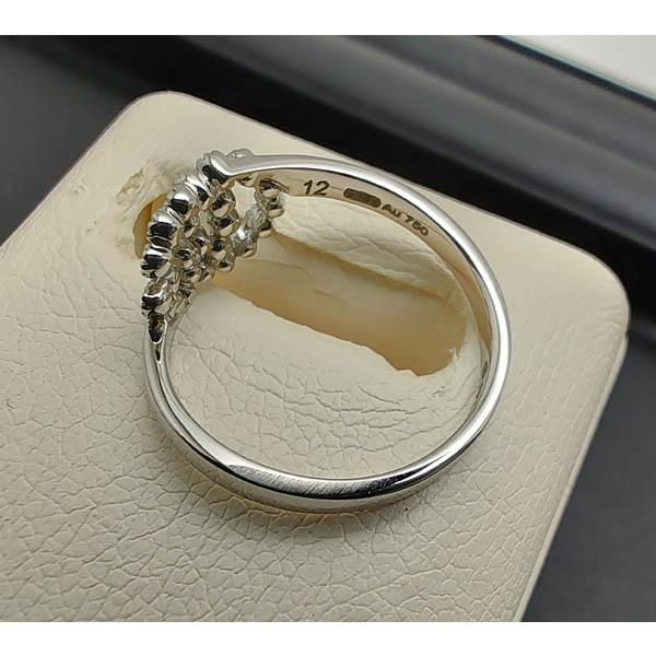 中古品 送料込 GUCCI グッチ リング K18WG 12号 イタリア産