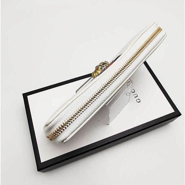 GUCCI 中古良品 グッチ ラジャ ラウンドファスナー長財布 タイガー 