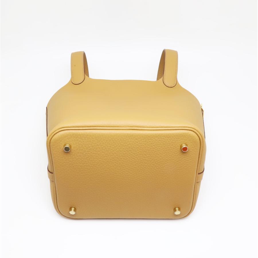 ピコタン 新品 エルメス ピコタンロックMM ビスキュイ トリヨン 