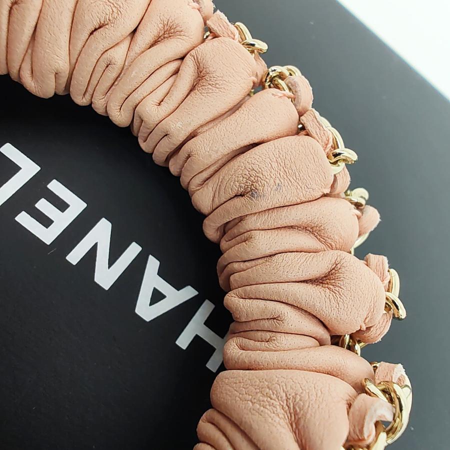CHANEL（シャネル） 中古品 ココマーク シュシュ レザー ピンク