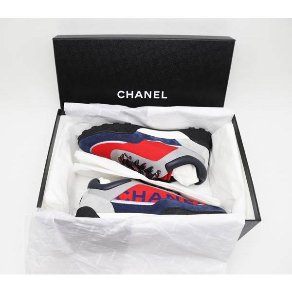CHANEL（シャネル） 新品 スニーカー ココマーク ロゴ ネイビー