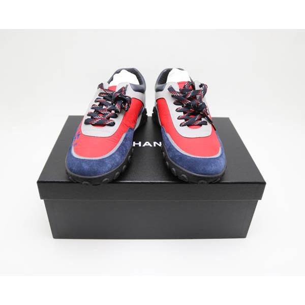 【希少】CHANEL シャネル　ココマークパテントスニーカー　赤 CHANEL（シャネル） 新品 スニーカー ココマーク ロゴ ネイビー