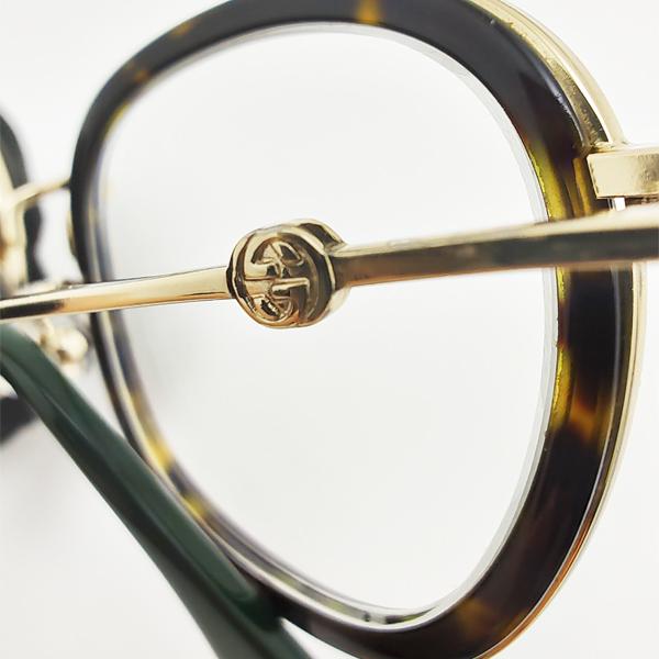 GUCCI（グッチ） 中古品 オーバルメガネ ライトハバナ べっ甲