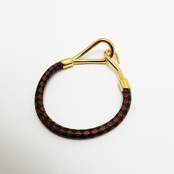 HERMES（エルメス） 中古品 ジャンボ ブレスレット レザー ブラウン 