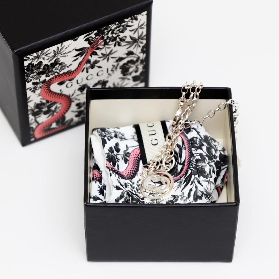 GUCCI 中古品 グッチ ドッピアG ネックレス GGロゴ シルバー Ag925 