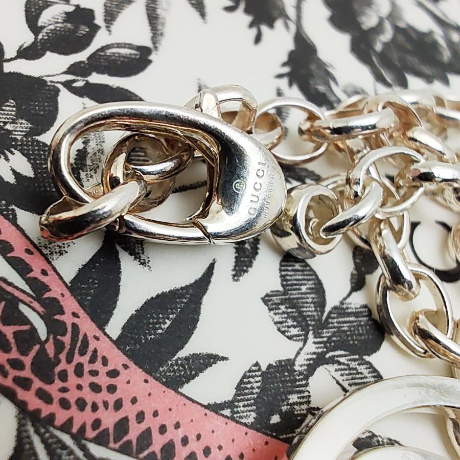 GUCCI 中古品 グッチ ドッピアG ネックレス GGロゴ シルバー Ag925 