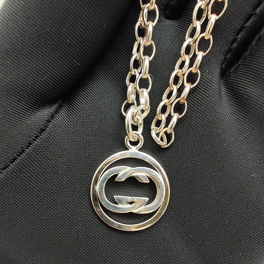 GUCCI 中古品 グッチ ドッピアG ネックレス GGロゴ シルバー Ag925 
