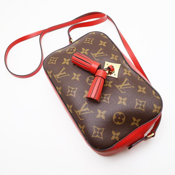 LOUIS VUITTON 中古品 ルイヴィトン モノグラム サントンジュ コクリコ  