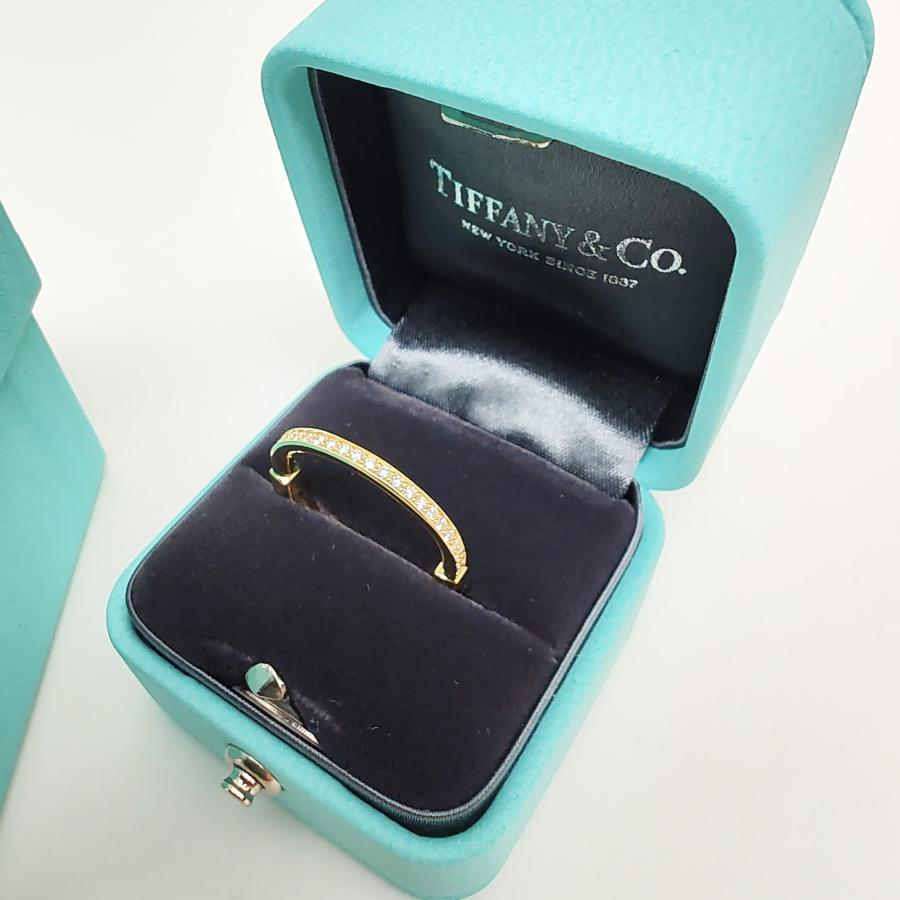 レアー正規品Tiffany & Co.Ｋ18WＧ750ダイヤ入り TIFFANY&Co. 新品 ティファニー ロック リング ダイヤモンド
