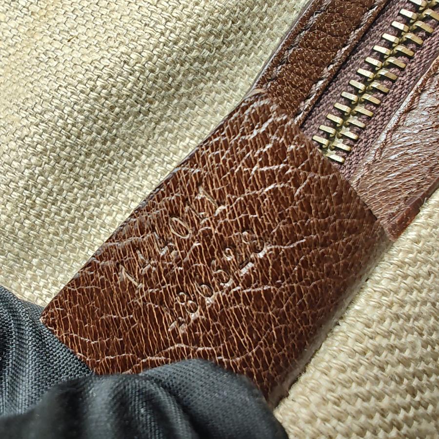 GUCCI（グッチ） 中古品 ショルダーバッグ レザー ブラウン ゴールド