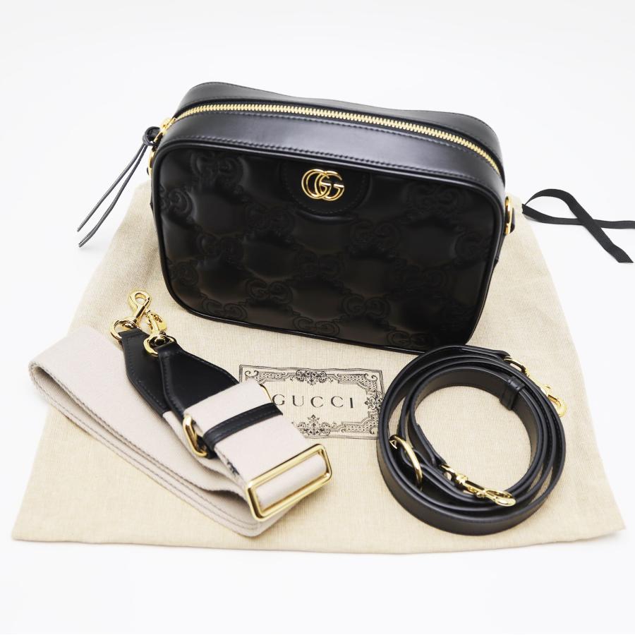 GUCCI 新品 グッチ GGマトラッセ レザー スモール バッグ 新作 ダブル 