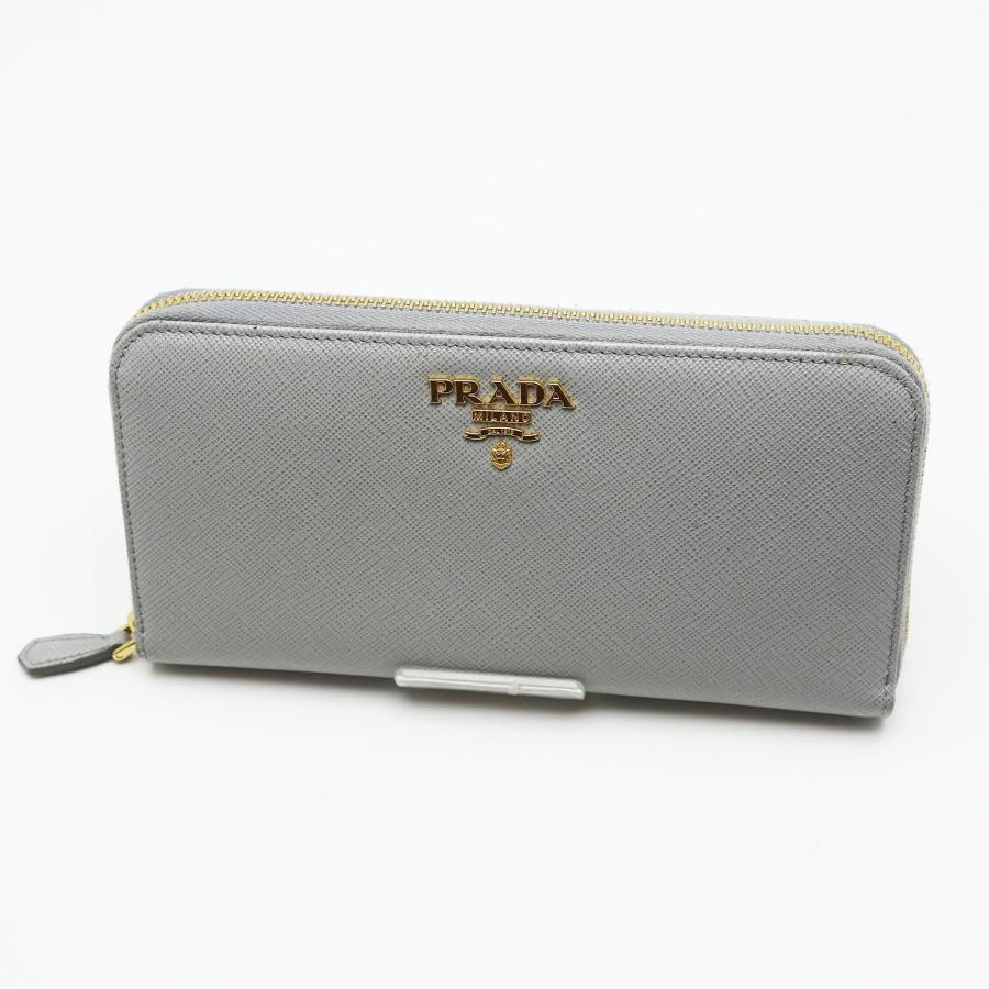 PRADA（プラダ） 中古品 ラウンドファスナー長財布 サフィアーノ