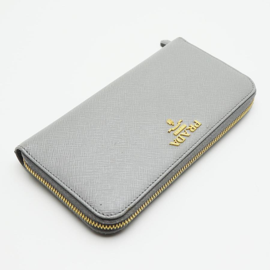 PRADA（プラダ） 中古品 ラウンドファスナー長財布 サフィアーノ