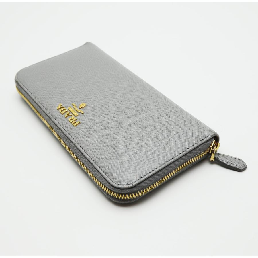 PRADA（プラダ） 中古品 ラウンドファスナー長財布 サフィアーノ