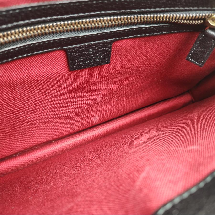 GUCCI（グッチ） 中古品 クラッチバッグ ブラック レザー セカンド