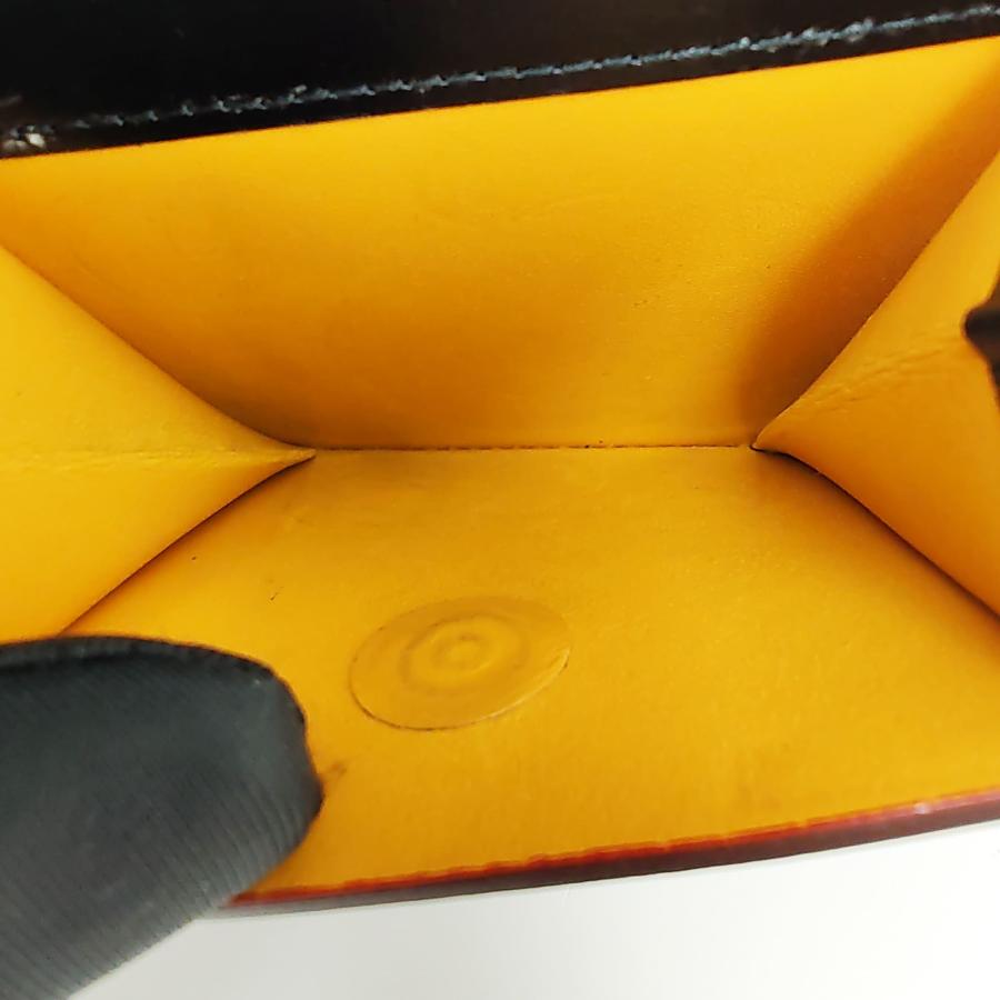 GANZO 中古品 GANZO 二つ折り財布 GUD2 ブラック イタリアレザー