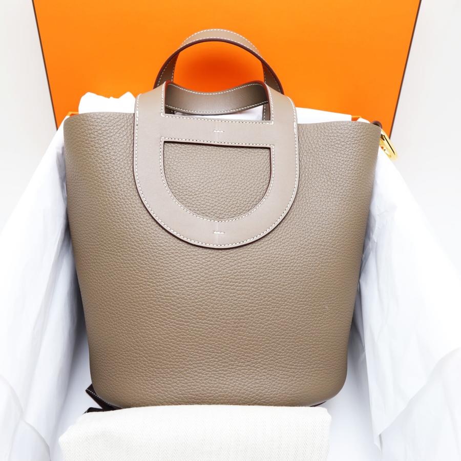 HERMES 新品 エルメス インザループ23 ハンドバッグ エトゥープ HERMES 新品 エルメス インザループ23 ハンドバッグ エトゥープ