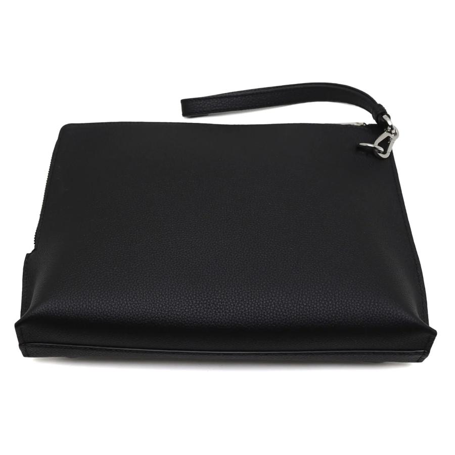 LOEWE（ロエベ） 中古品 アナグラム Lジップ ポーチ カーフレザー