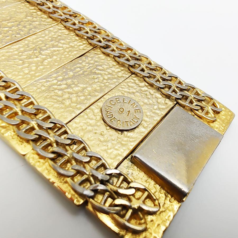 希少 セリーヌ チェーンネックレス エッフェル塔 凱旋門 チャーム