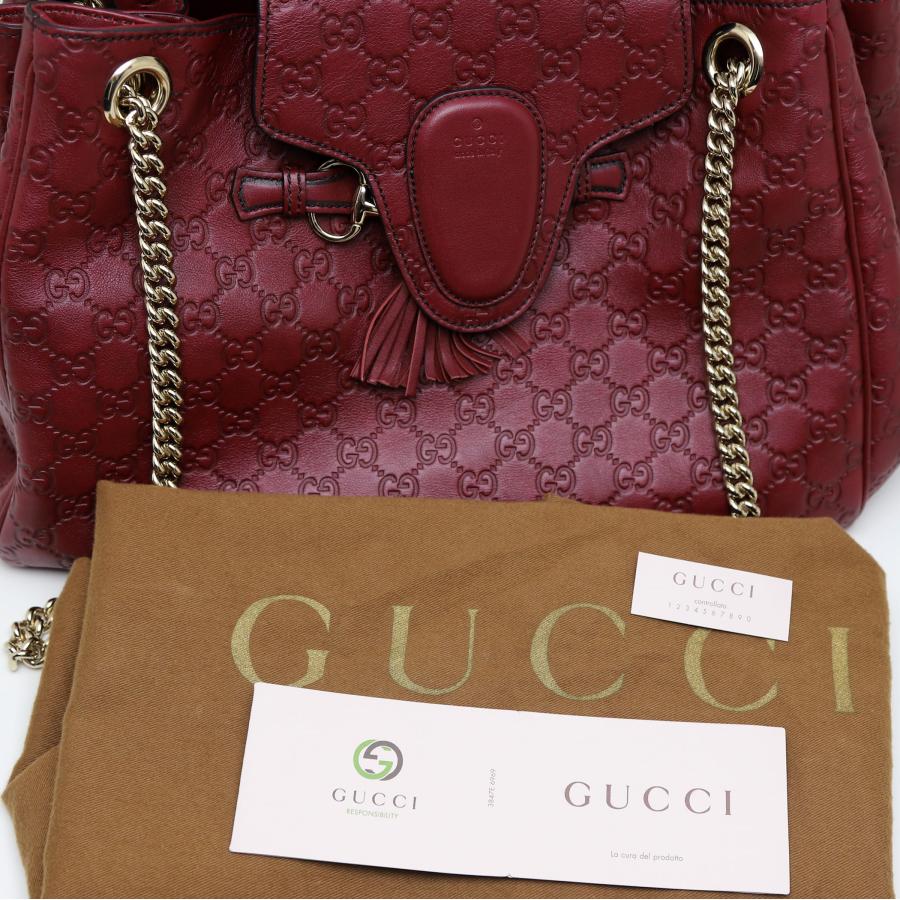 グッチシマ 中古品 グッチ エミリー チェーンショルダーバッグ 