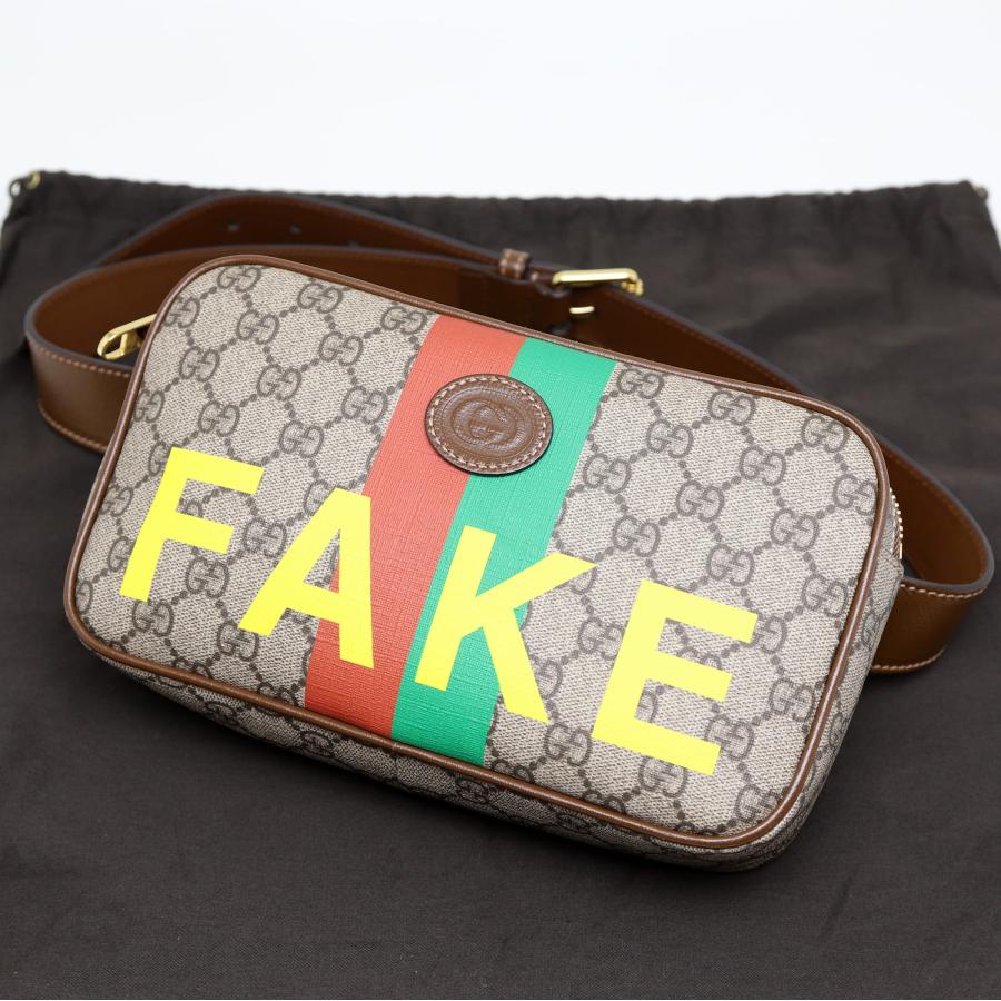 GUCCI（グッチ） 中古品 GGスプリーム FAKE NOT ボディショルダー 