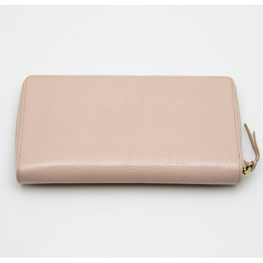 バレンシアガ 253036 クラシックコンチネンタル レザー ラウンドファスナー 長 財布 ベージュ ■■ レディース BALENCIAGA（バレンシアガ） 中古品 クラシックコンチネンタル