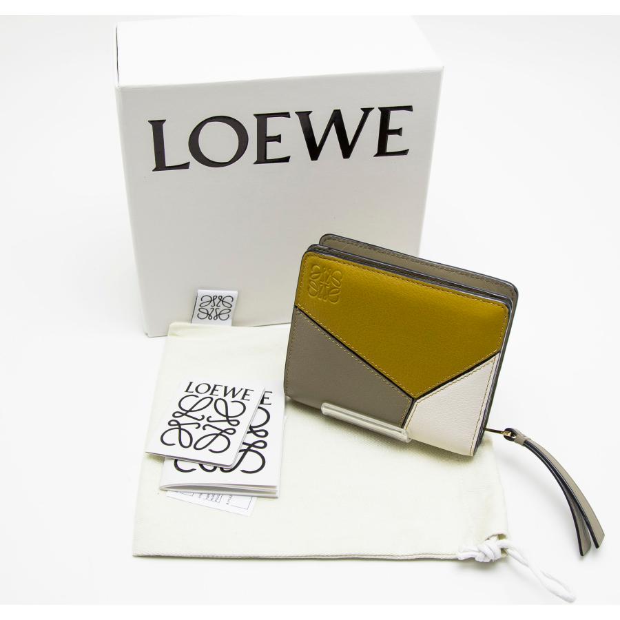 LOEWE（ロエベ） 中古品 パズル コンパクトジップウォレット 二