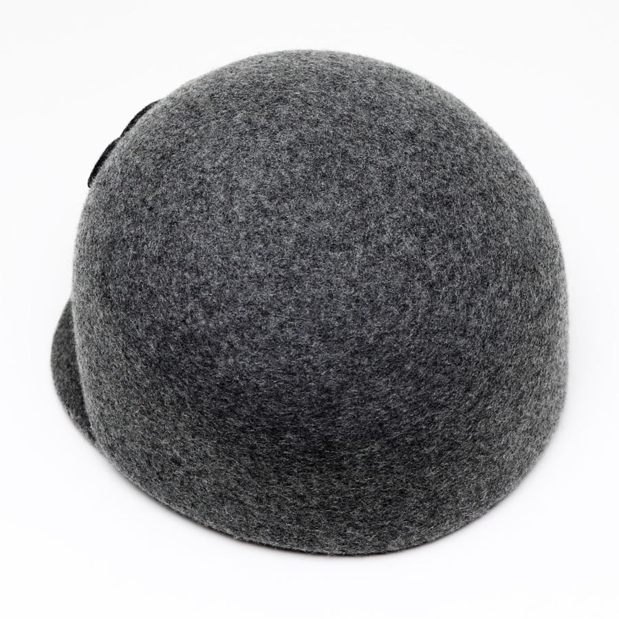 TRIOMPHE 中古品 セリーヌ トリオンフ キャップ ライトグレー ウール